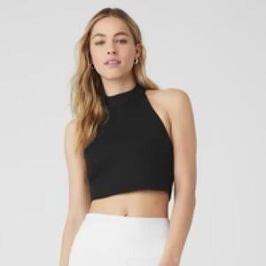 Alo Airbrush Millennial Bra Tank Black XS